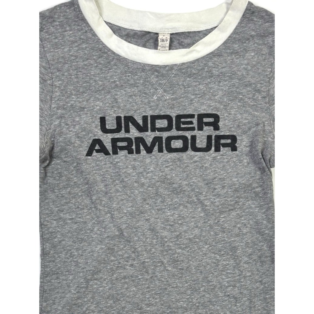 Under Armour Legacy T-Shirt Women's Small Gray Short Sleeve Shirt - Picture 9 of 11